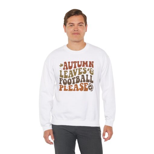 Fall Leaves & Football Sweatshirt - Image 6