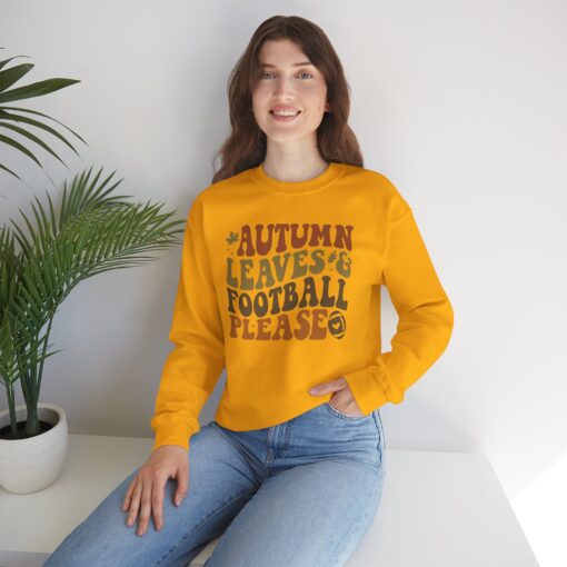 Fall Leaves & Football Sweatshirt - Image 55