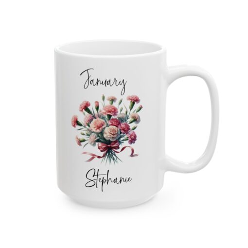 Customized Birth Flower Mug - Image 3