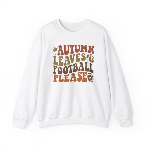 Fall Leaves & Football Sweatshirt