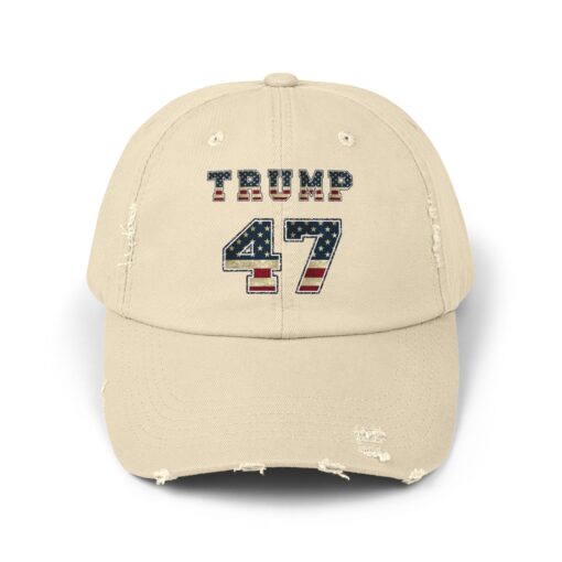 Trump 47 Unisex Distressed Cap - Image 17