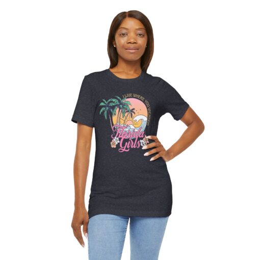 Florida Girls Palm Trees Graphic Tee - Image 225