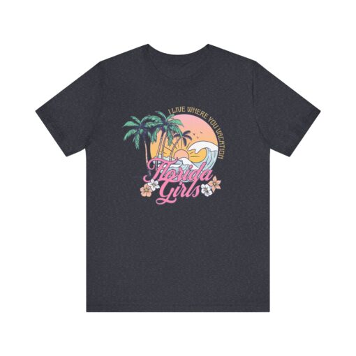 Florida Girls Palm Trees Graphic Tee - Image 204