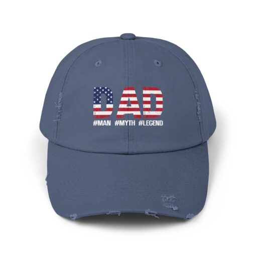 Dad Patriotic Man Myth Legend Distressed hat - Image 13