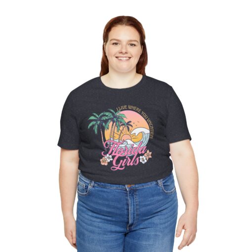 Florida Girls Palm Trees Graphic Tee - Image 218