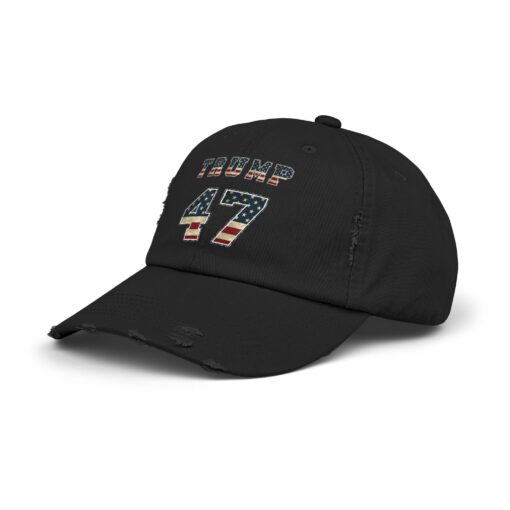 Trump 47 Unisex Distressed Cap - Image 10