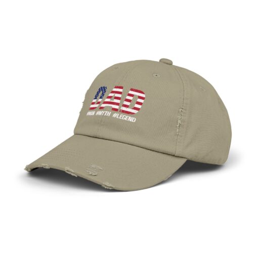 Dad Patriotic Man Myth Legend Distressed hat - Image 6