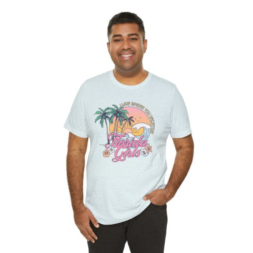 Florida Girls Palm Trees Graphic Tee - Image 190