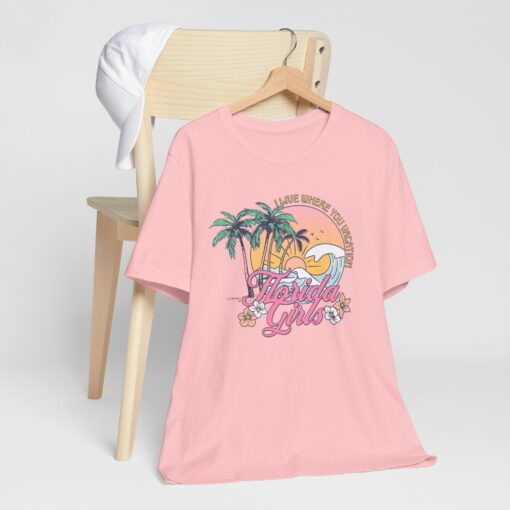 Florida Girls Palm Trees Graphic Tee - Image 240