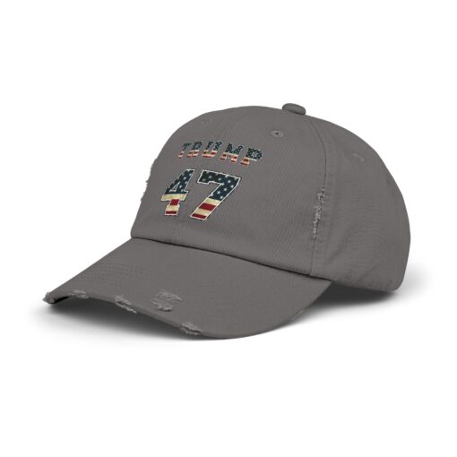 Trump 47 Unisex Distressed Cap - Image 50