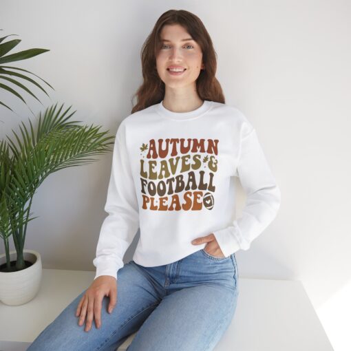 Fall Leaves & Football Sweatshirt - Image 11