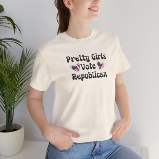 Pretty Girls Vote Republican Tee - Image 25