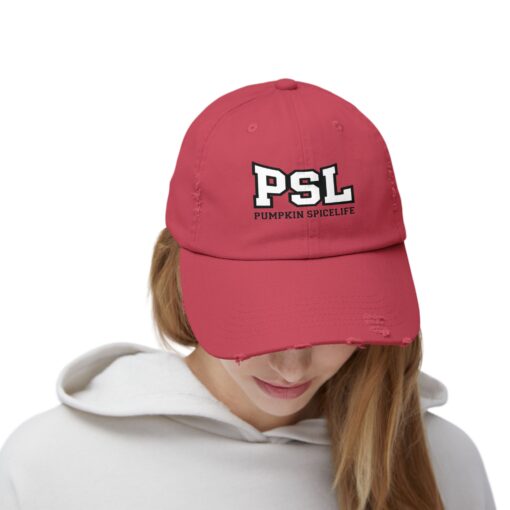 PSL Pumpkin Spice Life Distressed hat - Image 12