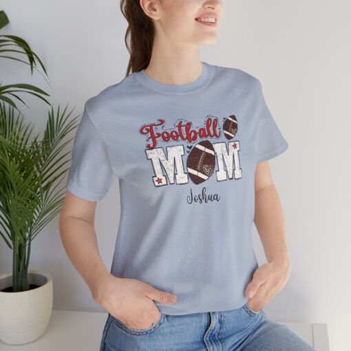 Custom football Mom t shirt - Image 343