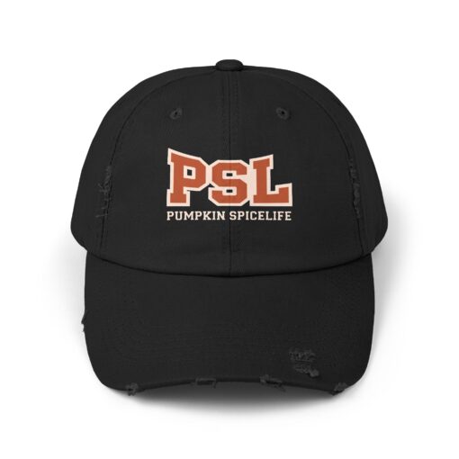 PSL Pumpkin Spice Life Distressed hat