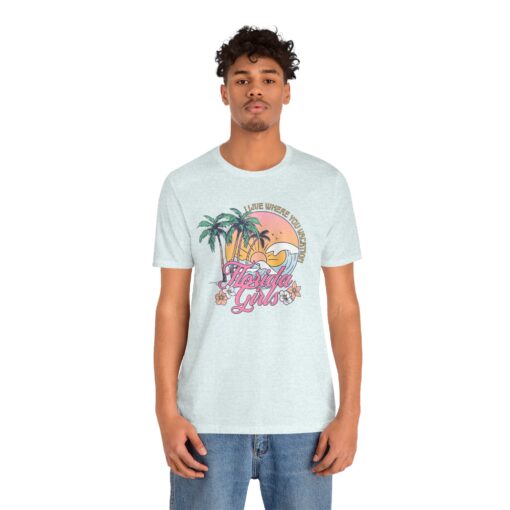 Florida Girls Palm Trees Graphic Tee - Image 186