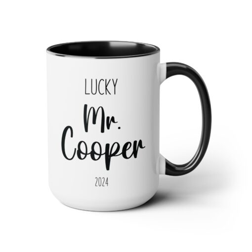 15 oz Lucky Mr Coffee Mug Customized - Image 3