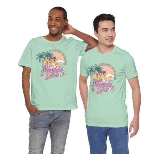 Florida Girls Palm Trees Graphic Tee - Image 173