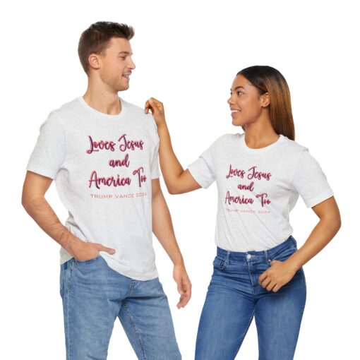 Loves Jesus & America Tee - Image 83