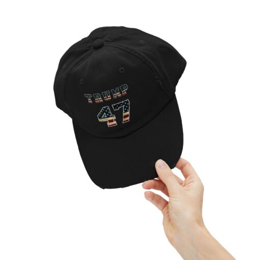 Trump 47 Unisex Distressed Cap - Image 16