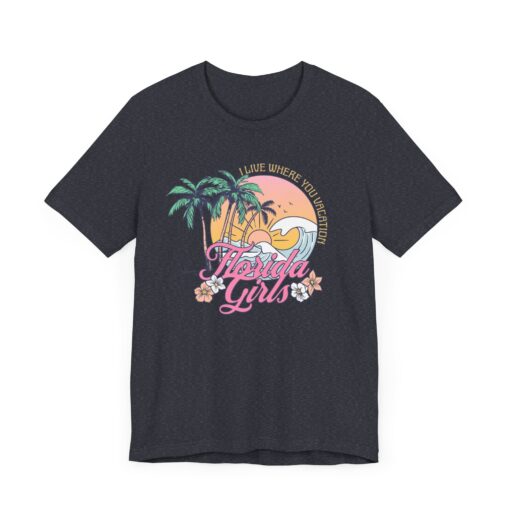 Florida Girls Palm Trees Graphic Tee - Image 206