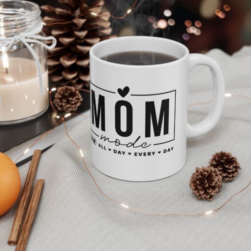 Mom Mode Ceramic Mug, 11oz - Image 5