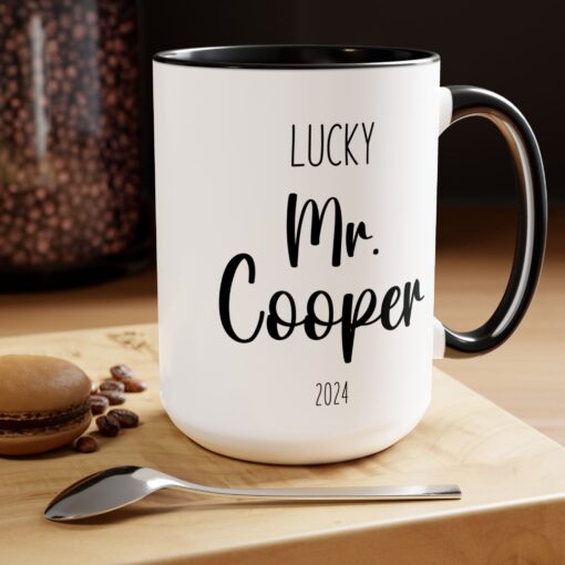 15 oz Lucky Mr Coffee Mug Customized - Image 4