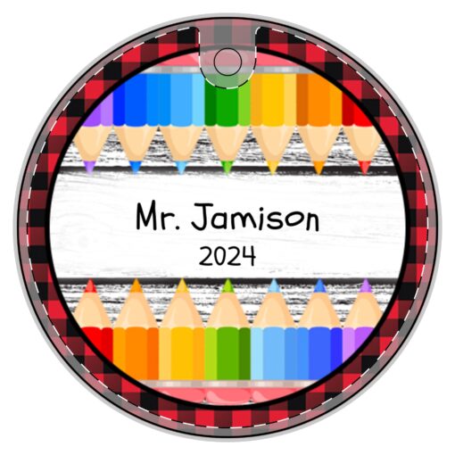 Personalized Teacher Ornament 3