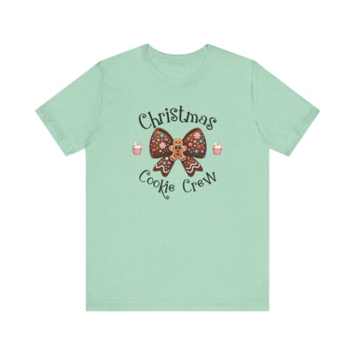 Christmas Cookie Crew Tee, christmas tee, christmas graphic tee, graphic t, chirstmas baking tee, graphic christmas shirt, cookie crew tee - Image 4