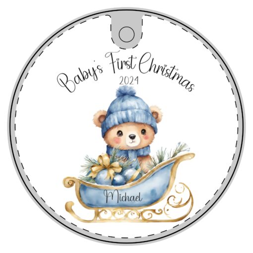 Personalized Baby's 1st Christmas Ornament