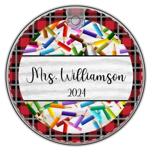 Personalized Teacher Ornament 4