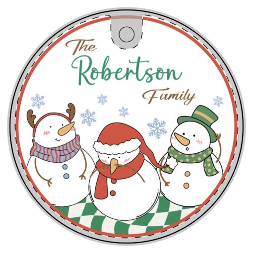 Personalized Family Name Ornament