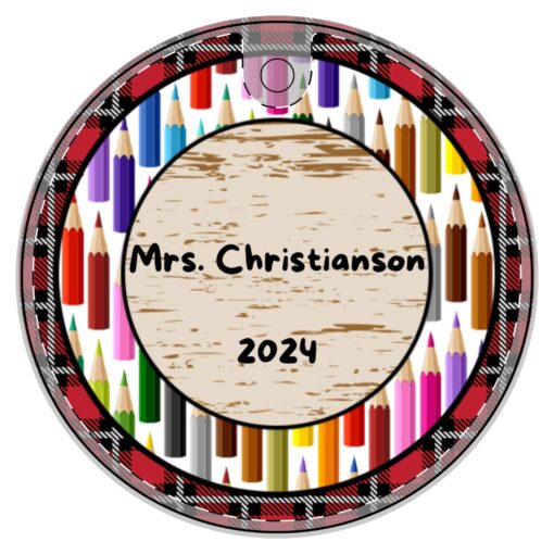 Personalized Teacher Ornament 2