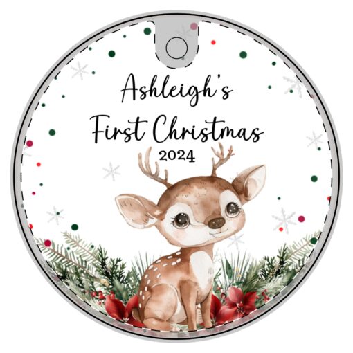 Personalized Baby's 1st Christmas Ornament