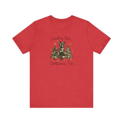 Country Christmas Tee, christmas tee, christmas graphic tee, graphic t, camo chirstmas tee, graphic christmas shirt, country girl tee, camo - Image 4