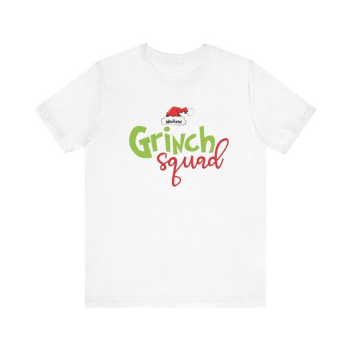 Personalized Grinch Squad Tee, christmas tee, christmas graphic tee, graphic chirstmas tee, graphic christmas shirt,funny christmas shirt